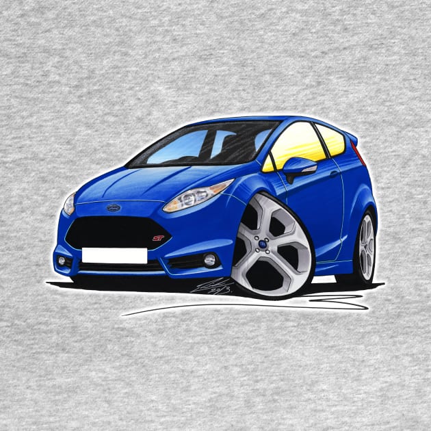 Ford Fiesta ST (Mk7) Caricature Car Art by y30man5